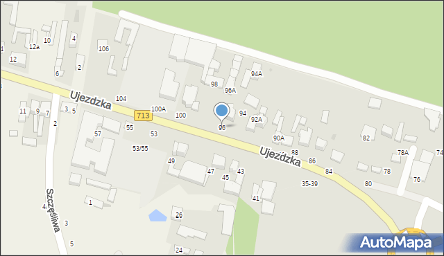 Tomaszów Mazowiecki, Ujezdzka, 96, mapa Tomaszów Mazowiecki