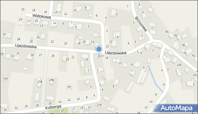 Tomaszowice, Ujazdowska, 17, mapa Tomaszowice