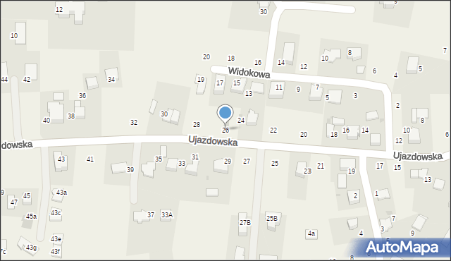 Tomaszowice, Ujazdowska, 26, mapa Tomaszowice