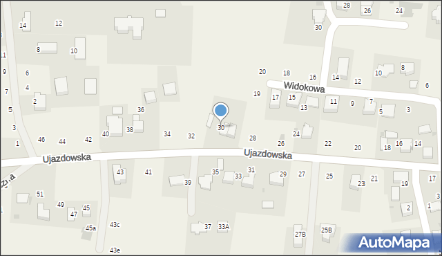 Tomaszowice, Ujazdowska, 30, mapa Tomaszowice