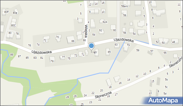 Tomaszowice, Ujazdowska, 69, mapa Tomaszowice