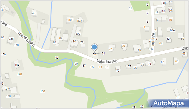 Tomaszowice, Ujazdowska, 76, mapa Tomaszowice