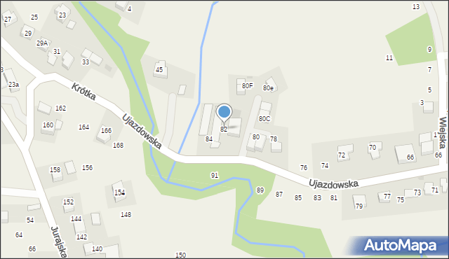 Tomaszowice, Ujazdowska, 82, mapa Tomaszowice