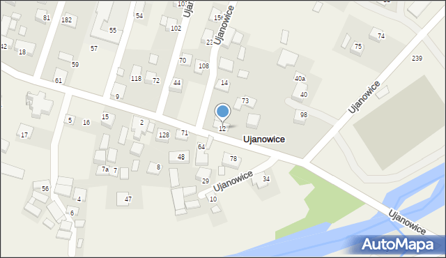 Ujanowice, Ujanowice, 13, mapa Ujanowice