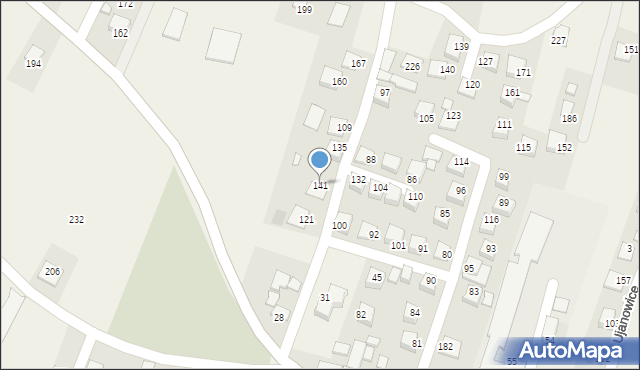 Ujanowice, Ujanowice, 141, mapa Ujanowice