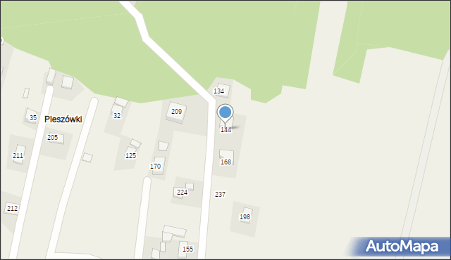 Ujanowice, Ujanowice, 144, mapa Ujanowice