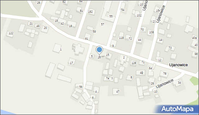 Ujanowice, Ujanowice, 16, mapa Ujanowice