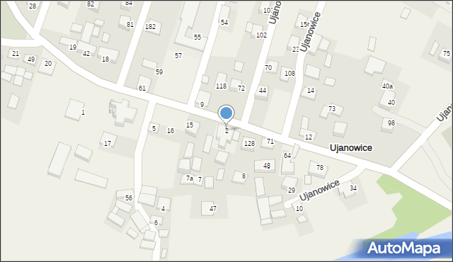 Ujanowice, Ujanowice, 2, mapa Ujanowice