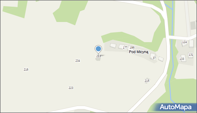 Ujanowice, Ujanowice, 213, mapa Ujanowice