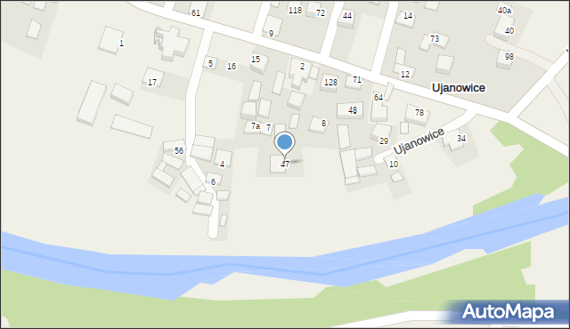 Ujanowice, Ujanowice, 47, mapa Ujanowice