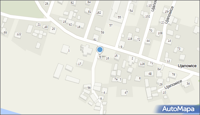 Ujanowice, Ujanowice, 5, mapa Ujanowice