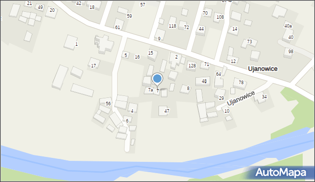 Ujanowice, Ujanowice, 7, mapa Ujanowice