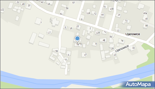 Ujanowice, Ujanowice, 7a, mapa Ujanowice