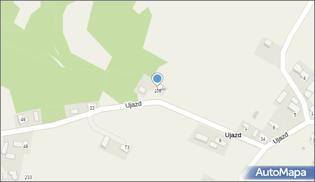 Ujazd, Ujazd, 108, mapa Ujazd