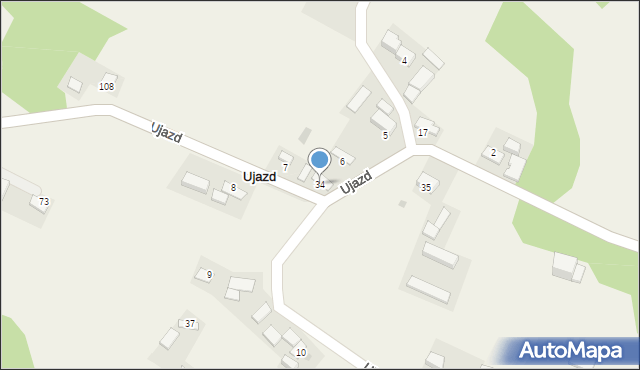 Ujazd, Ujazd, 34, mapa Ujazd