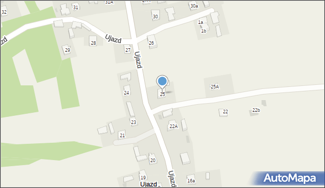 Ujazd, Ujazd, 25, mapa Ujazd