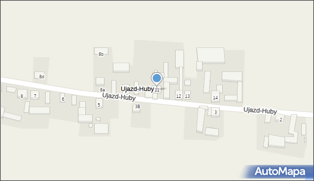 Ujazd-Huby, Ujazd-Huby, 11, mapa Ujazd-Huby