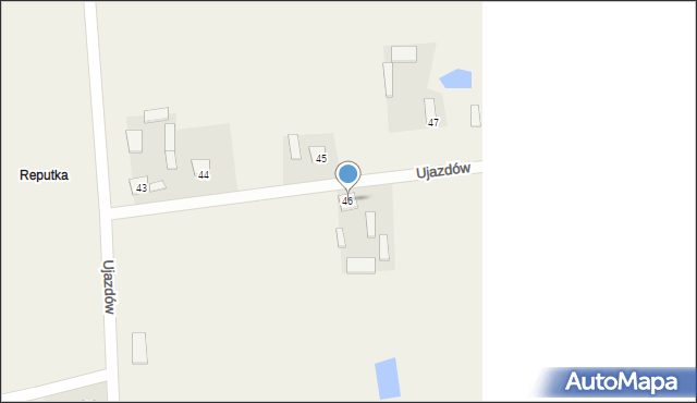 Ujazdów, Ujazdów, 46, mapa Ujazdów