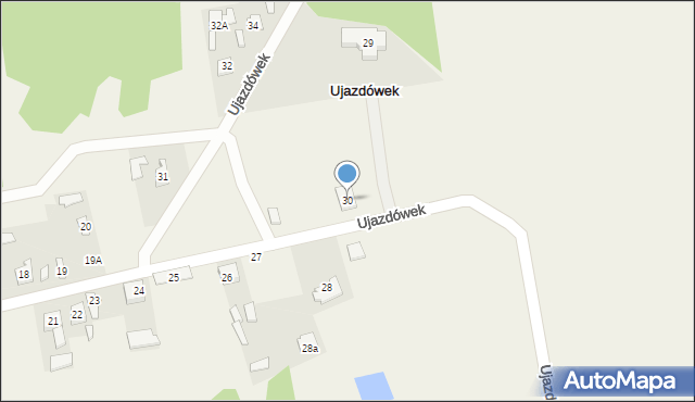 Ujazdówek, Ujazdówek, 30, mapa Ujazdówek