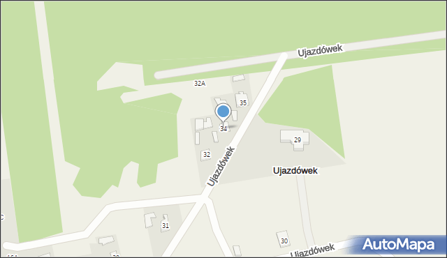 Ujazdówek, Ujazdówek, 34, mapa Ujazdówek