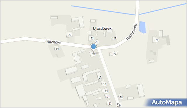 Ujazdówek, Ujazdówek, 18, mapa Ujazdówek