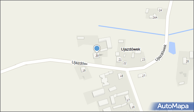 Ujazdówek, Ujazdówek, 20, mapa Ujazdówek