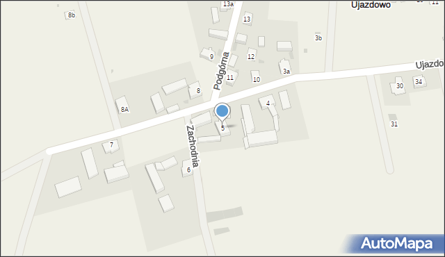 Ujazdowo, Ujazdowo, 5, mapa Ujazdowo