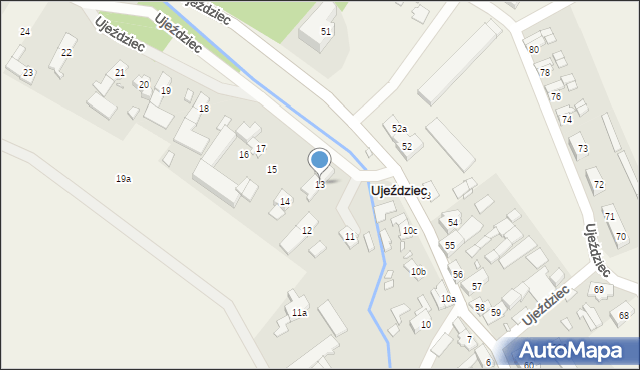 Ujeździec, Ujeździec, 13, mapa Ujeździec