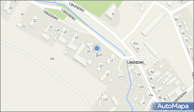 Ujeździec, Ujeździec, 15, mapa Ujeździec