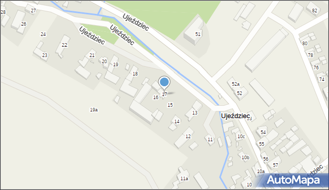 Ujeździec, Ujeździec, 17, mapa Ujeździec