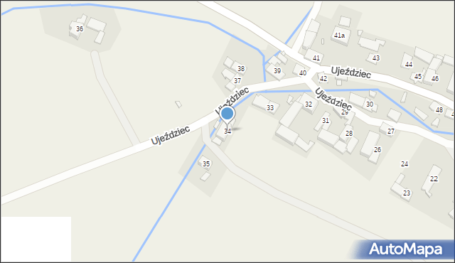 Ujeździec, Ujeździec, 34, mapa Ujeździec