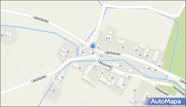 Ujeździec, Ujeździec, 40, mapa Ujeździec