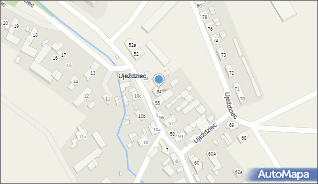 Ujeździec, Ujeździec, 54, mapa Ujeździec