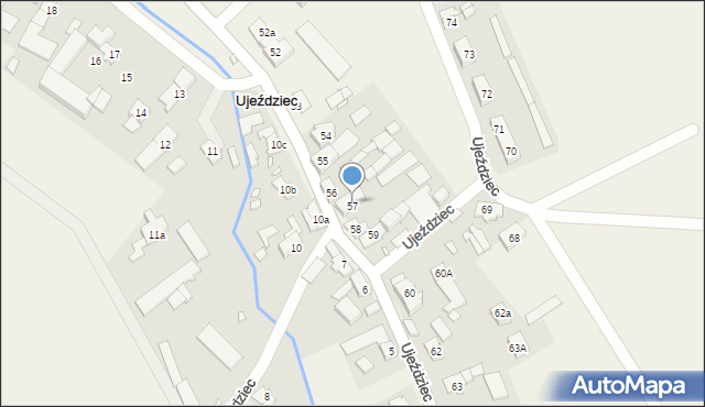 Ujeździec, Ujeździec, 57, mapa Ujeździec