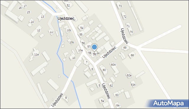 Ujeździec, Ujeździec, 59, mapa Ujeździec