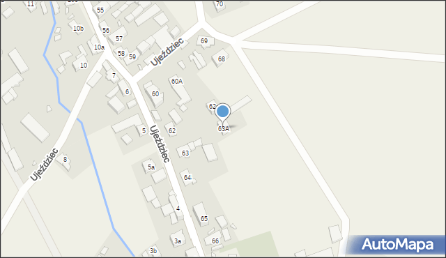 Ujeździec, Ujeździec, 63A, mapa Ujeździec