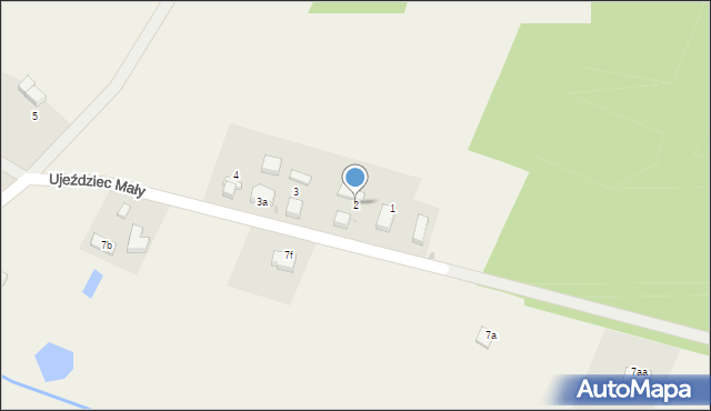 Ujeździec Mały, Ujeździec Mały, 2, mapa Ujeździec Mały