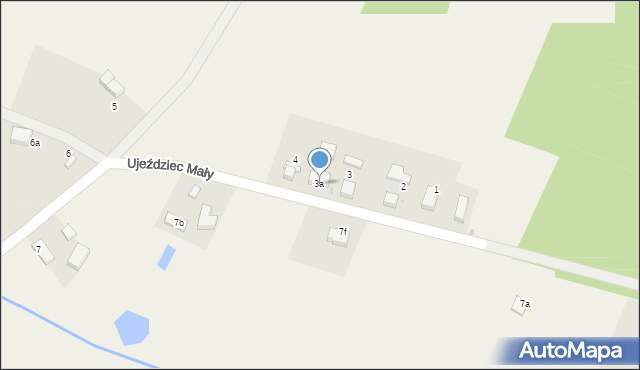 Ujeździec Mały, Ujeździec Mały, 3a, mapa Ujeździec Mały