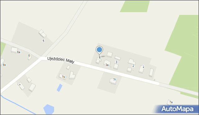 Ujeździec Mały, Ujeździec Mały, 4, mapa Ujeździec Mały