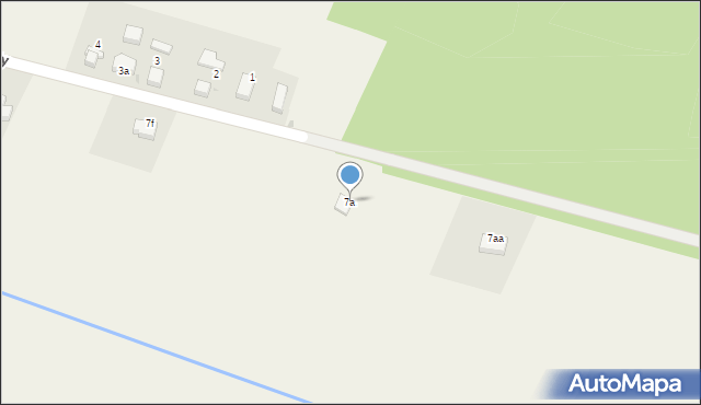 Ujeździec Mały, Ujeździec Mały, 7a, mapa Ujeździec Mały