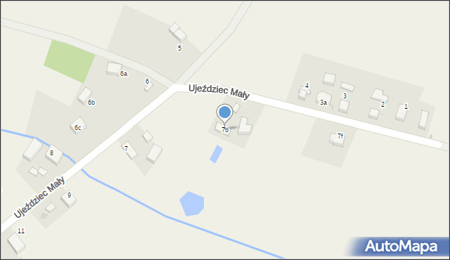 Ujeździec Mały, Ujeździec Mały, 7b, mapa Ujeździec Mały
