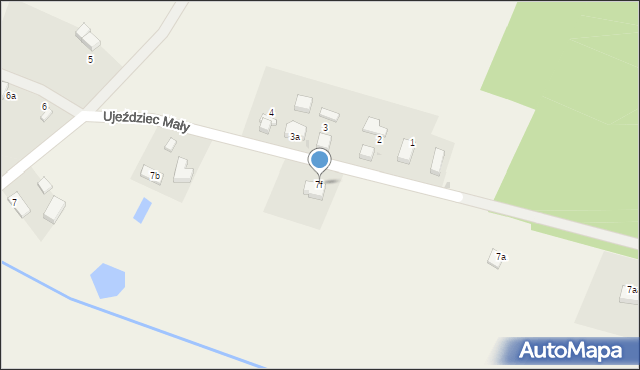 Ujeździec Mały, Ujeździec Mały, 7f, mapa Ujeździec Mały