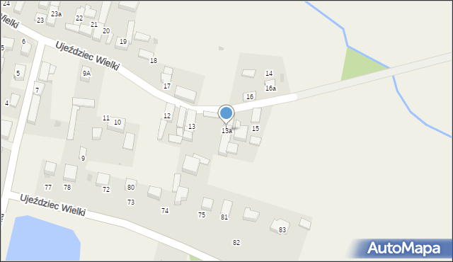 Ujeździec Wielki, Ujeździec Wielki, 13a, mapa Ujeździec Wielki