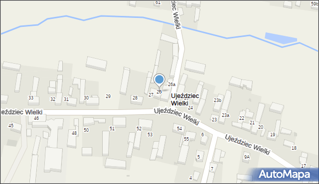 Ujeździec Wielki, Ujeździec Wielki, 26, mapa Ujeździec Wielki