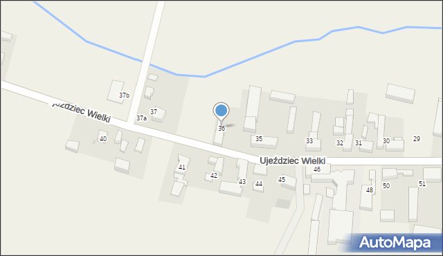 Ujeździec Wielki, Ujeździec Wielki, 36, mapa Ujeździec Wielki