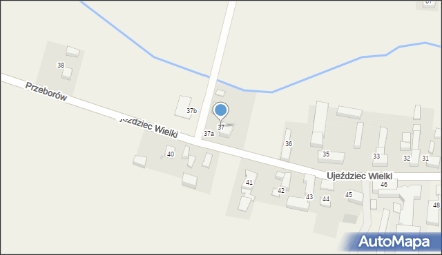 Ujeździec Wielki, Ujeździec Wielki, 37, mapa Ujeździec Wielki