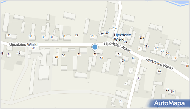 Ujeździec Wielki, Ujeździec Wielki, 52, mapa Ujeździec Wielki