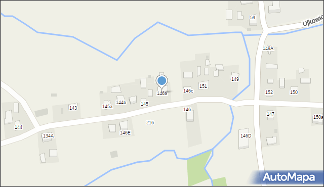 Ujkowice, Ujkowice, 146a, mapa Ujkowice