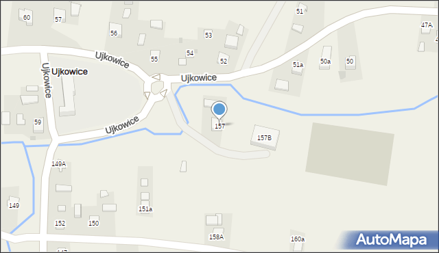 Ujkowice, Ujkowice, 157, mapa Ujkowice