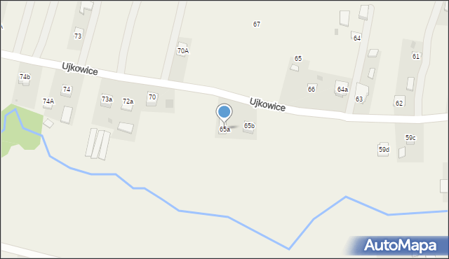 Ujkowice, Ujkowice, 65a, mapa Ujkowice